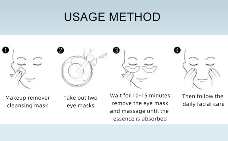 Under Eye Collagen Patches Eye Masks for Puffy Eyes & Dark Circles - Hyaluronic Acid Skincare Treatment Masks, Reduce Under Eye Bags and Smooth Wrinkles,Eye Skin Care Pads, 60 Pcs