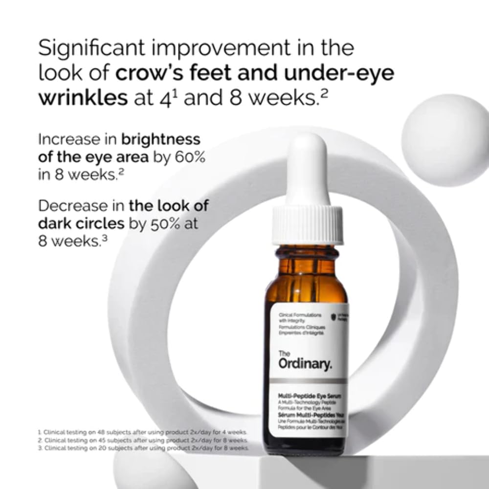 THE ORDINARY Multi-Peptide Eye Serum 0.5 oz / 15 mL 1 Fl Oz (Pack of 1)