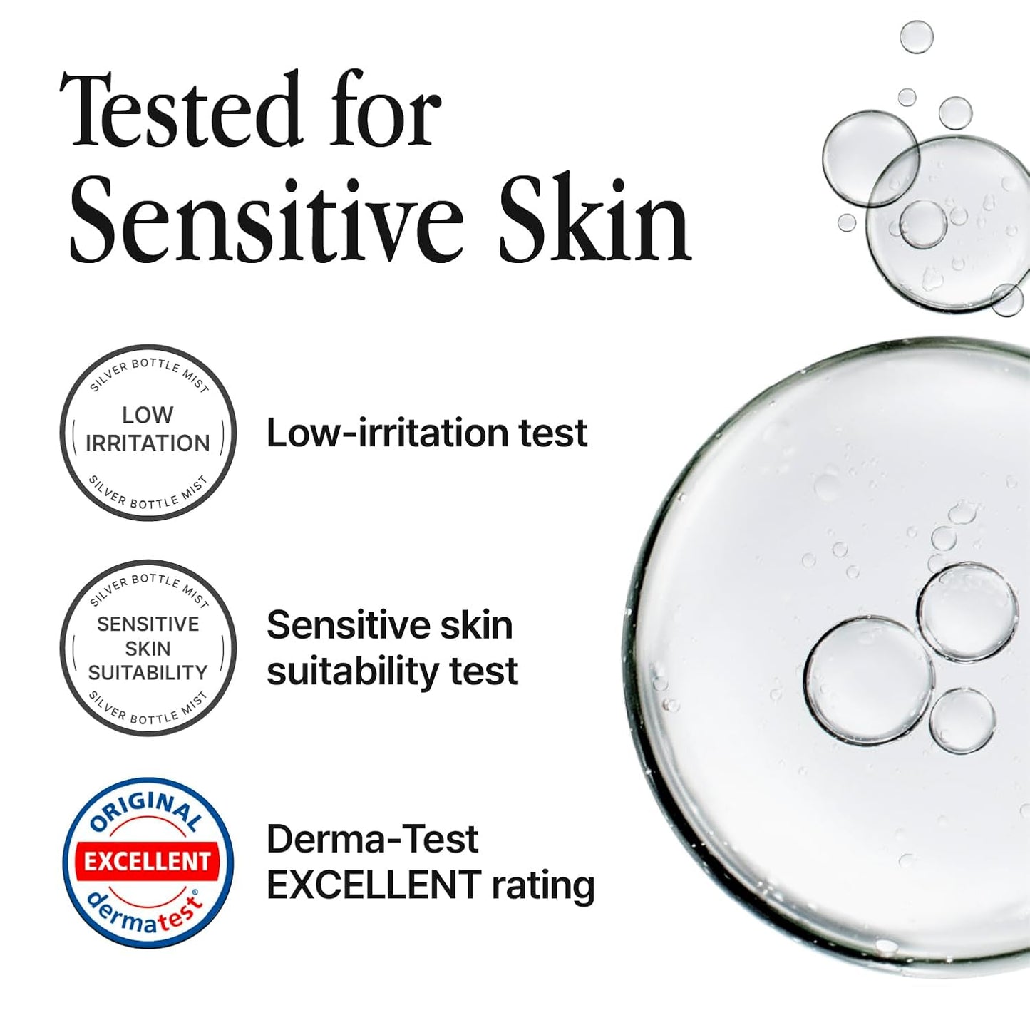 Silver Frost Mist - Facial Barrier Toner Spray with 80% Witch Hazel Water, Cica for Skin Barrier Repair, Recovery Mist for Sensitive Skin, Dewy Hydration, Korean Skin Care (3.38 fl oz)