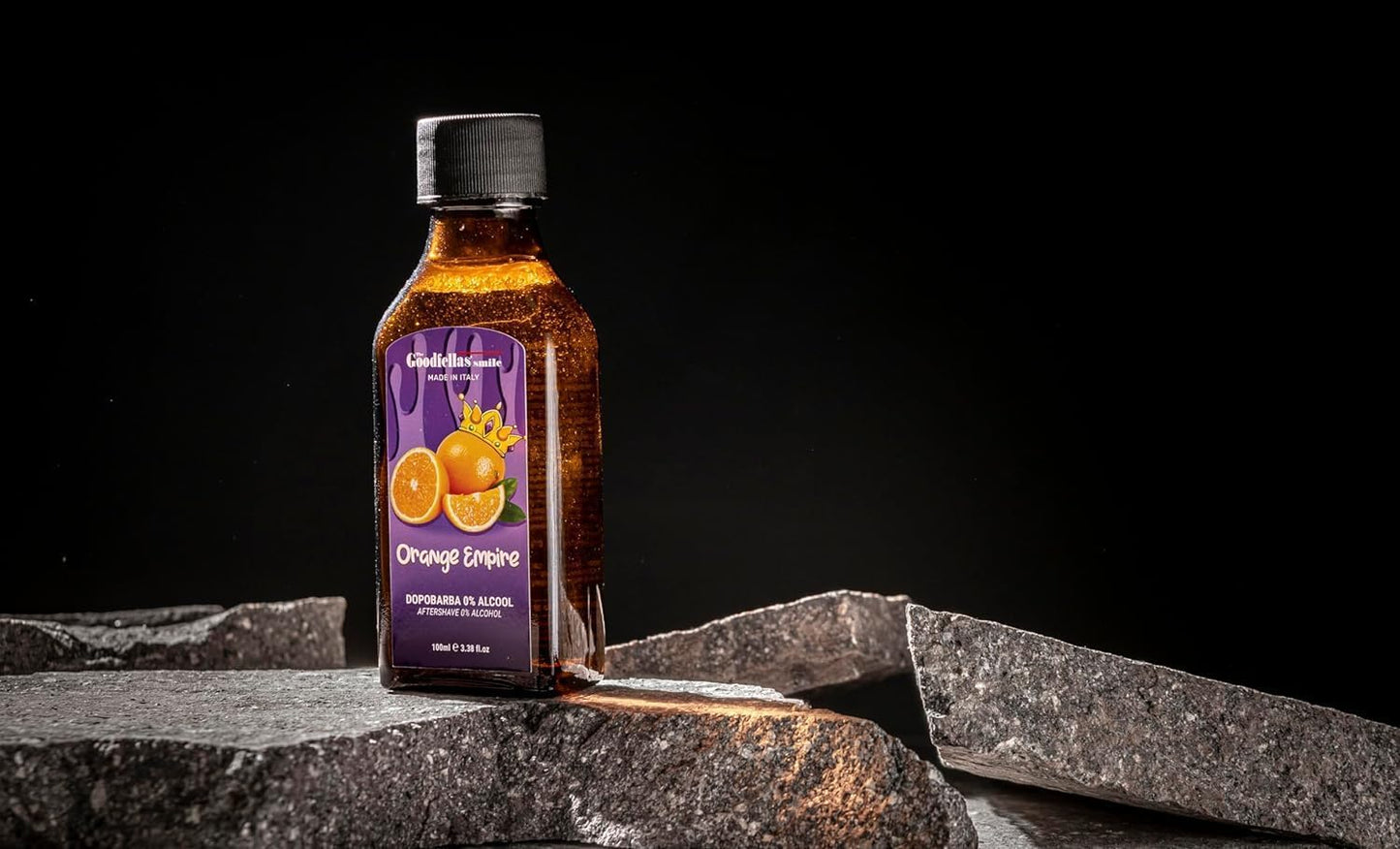 The Goodfellas' smile Alcohol-Free Soothing Aftershave Splash/Tonic, Made in Italy, 100 ml, 3.38 oz (Orange Empire/Orange & Citrus)