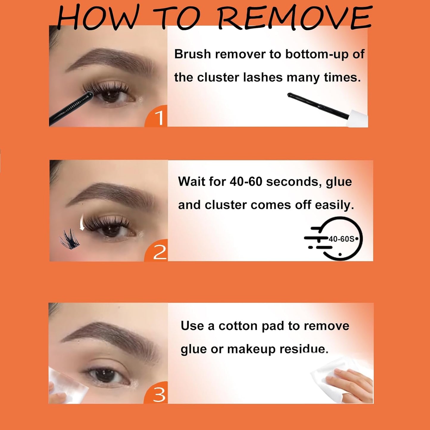 Lash Extension Kit Eyelash Clusters with Lash Bond and Seal Waterproof Lash Glue Remover Tweezers Brush Lash Clusters Kit Cluster Eyelash Extensions Kit (Set 20D-0.07D-Mix8-16)