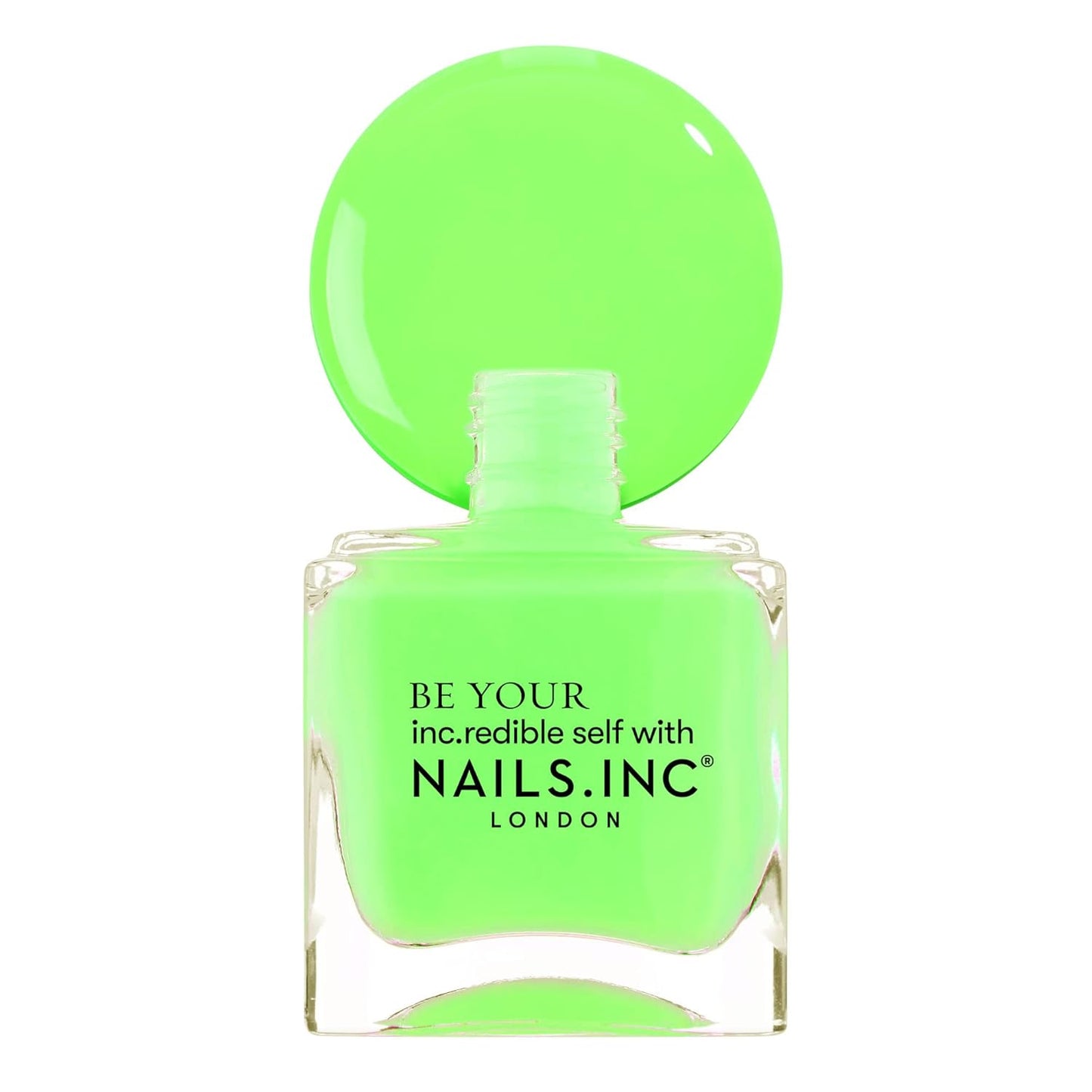 Nails Inc Neon Lite Nail Polish Quad, Neon Glow Enhancing Shades, Fast Drying, Long Lasting, Chip Resistant, Air Dry Manicure,Vegan, Cruelty Free, 4 Piece Set