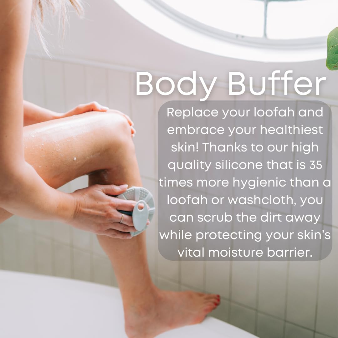 Skincare Essentials Kit - 4 Piece Bundle Pack - Face and Body Silicone Spa Accessory - Essential Beauty Set for Teen Girls Dove Grey