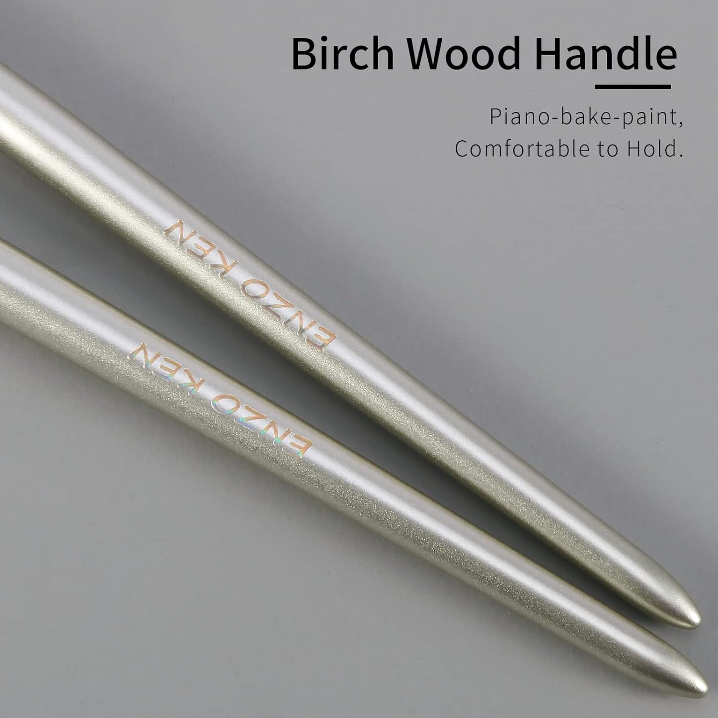 Natural Goat Hair Eye Shadow Brush, ENZO KEN Blending Eyeshadow Brush, Eye Shadow Blending Brush, Eye Blending Brush, Small Nose Contour Brush, Smudge Eye Brushes, Eyeshadow Blending Brush. Gold,E204L