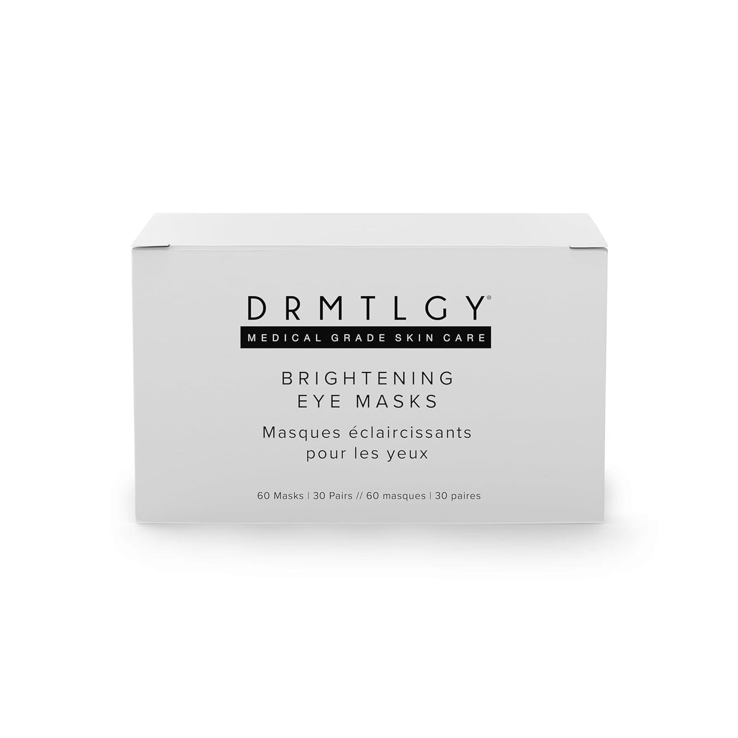 DRMTLGY Brightening Eye Masks (30 Pairs) - Caffeine Eye Masks for Dark Circles and Puffiness with Hyaluronic Acid, Eye Patches for Puffy Eyes