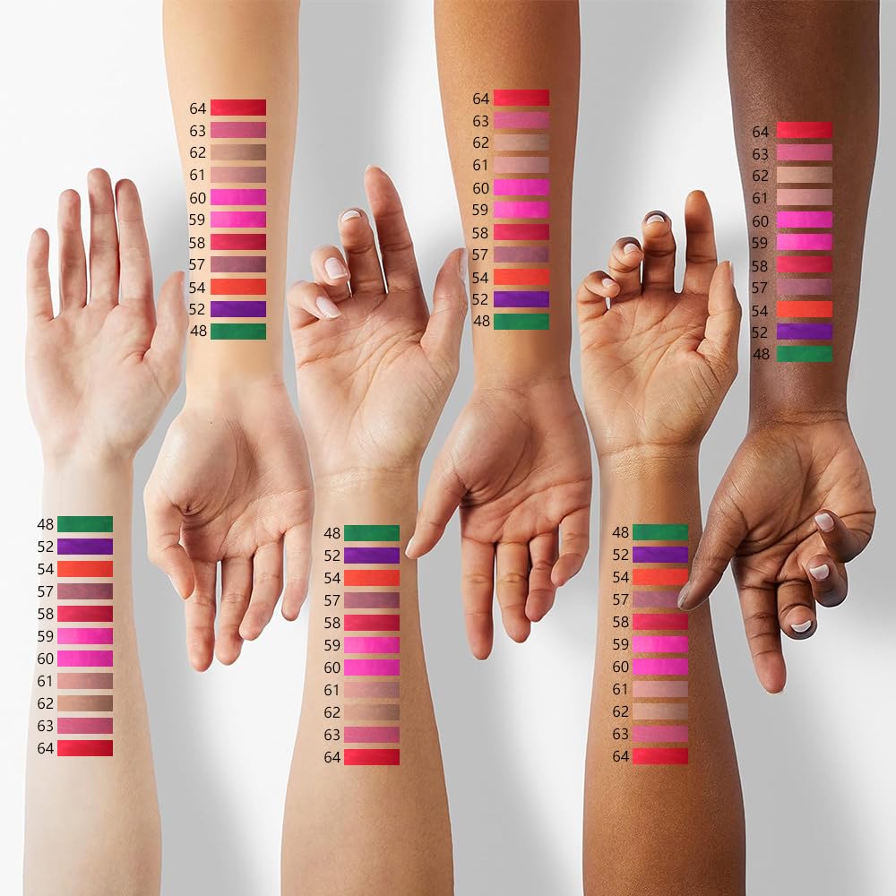 evpct 1Pcs Nuetral Nude Matte Lip Liner & Liquid Lipstick Stain Makeup Set for Women, Nude Lip Liner Stain Long Lasting Waterproof Smudge Proof, Cruelty Free Lip Stick Makeup 24 hours originales, 61