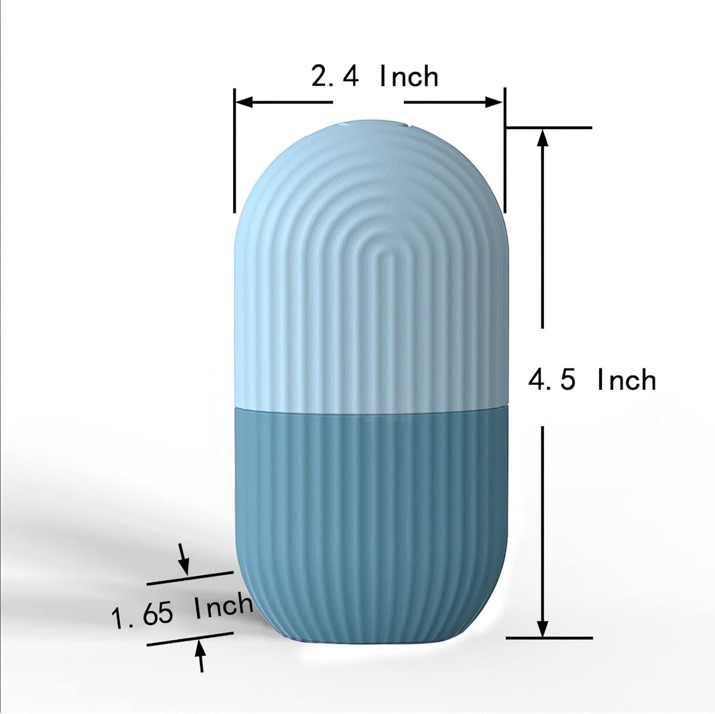 KOGITI Ice Mold for Face, Ice Roller for Face & Eye, Beauty Facial Ice Rollers Ice Holder Mold Face Puffiness Relief Massage Skin Care Tools, Ice Facial Cube (Blue)