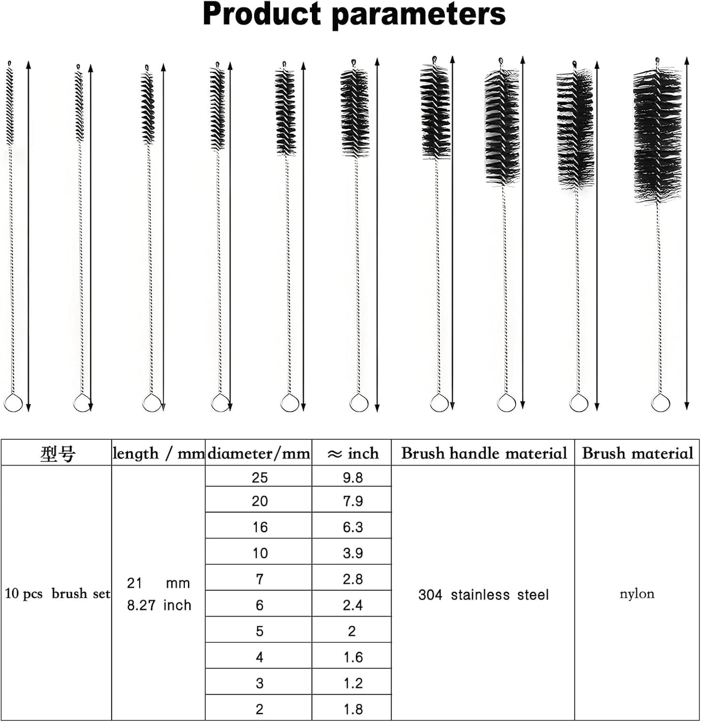 Coffee Machine Cleaning Brush - 15 PCS Straw Brush,Long Handle Bottle Brush, Flexible Scrub Brush for Water Bottles, Glasswares, Mugs,Coffee Pots, Cups,Water Bottles,Bent Pipe