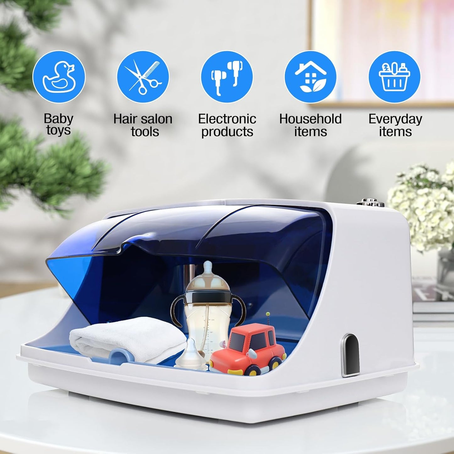 UV Sanitizer Box Professional Home Appliances Salon LED UV Light Sanitizer For Phone Baby Bottle Cleaning Beauty Tools