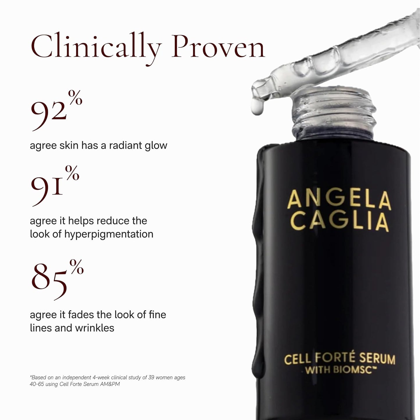 Cell Forté Serum | Billions of Human Stem Cell-derived Exosomes, Growth Factors, and Peptides with Hyaluronic Acid for Fine Lines and Wrinkles - Reduces Sun Damage & Hyperpigmentation - 4 in 1 Formula