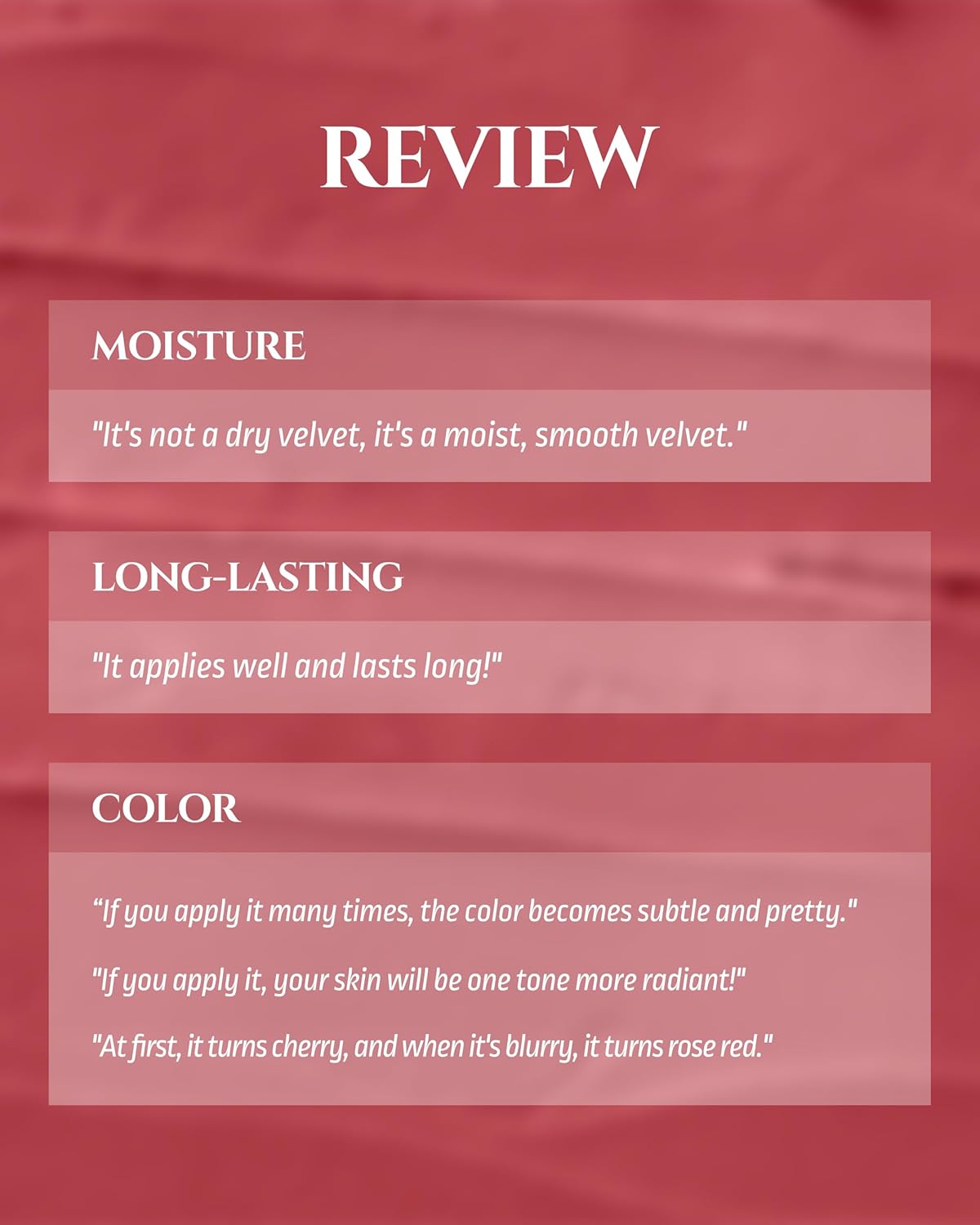 HEVVYMAKEUP Blurring Effect Lip Tint - Airy Velvet Matte Lips - Vegan, Longwear, Vibrant, Buildable Creamy Soft Texture - Korean Lip Makeup, Peach Please, 0.13 fl.oz.