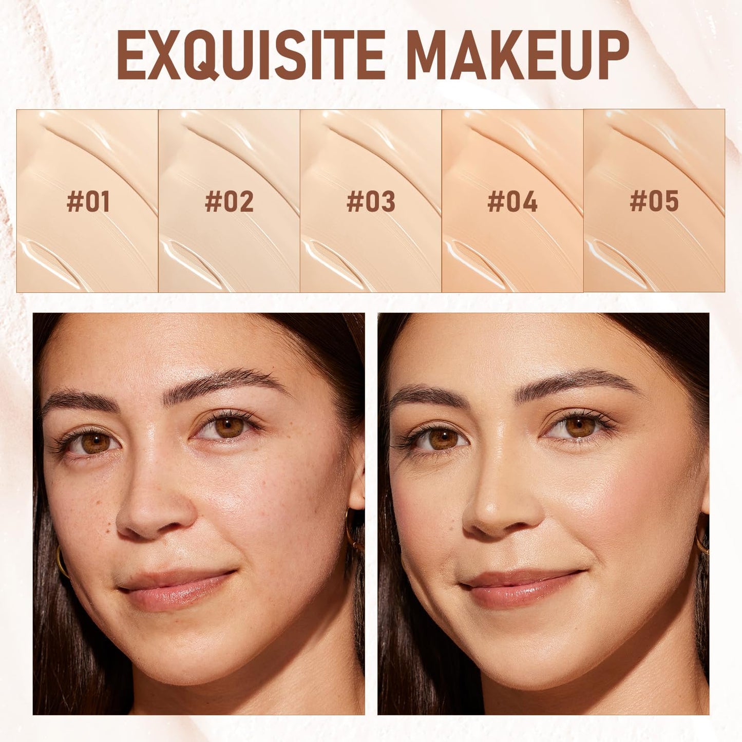 2PCS Long-Lasting Concealer Foundation Stick, Creamy Full Coverage, Hydrating Olive & Camellia Formula for Dark Circles (04 wheat)