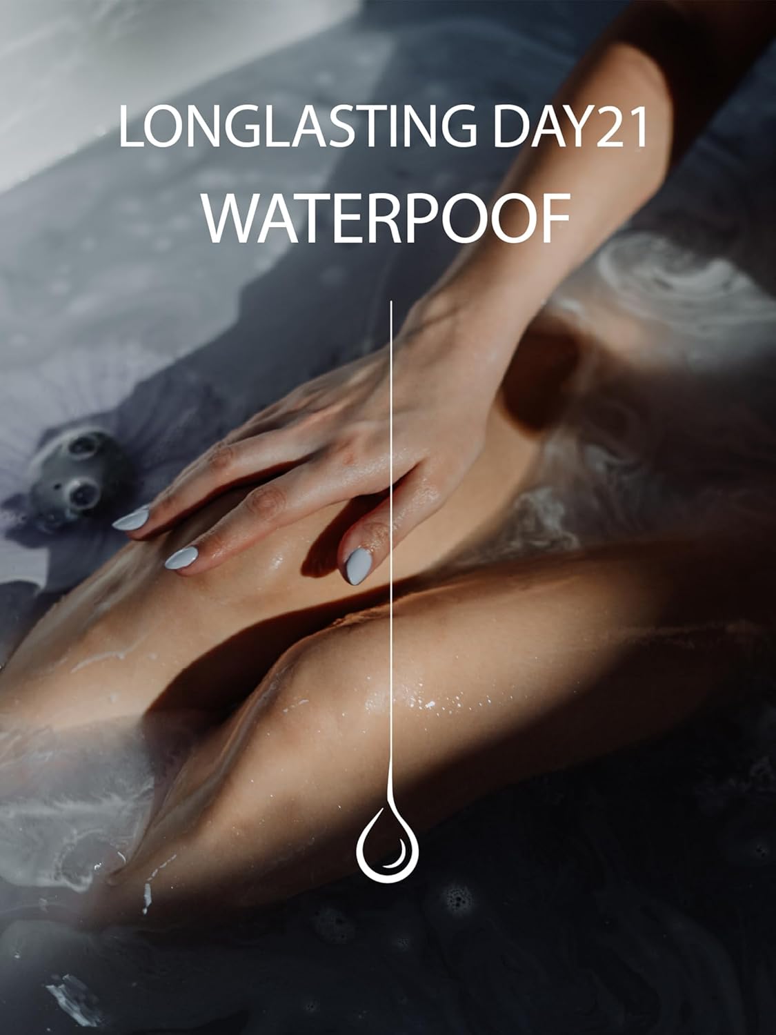 Pre Cured Gel Nail Strips - 44PCS Salon Quality Gel Nail Stickers - Long Lasting Polish Wraps for Women no UV Light Needed Easy Apply& Remove (Ethereal Silver)