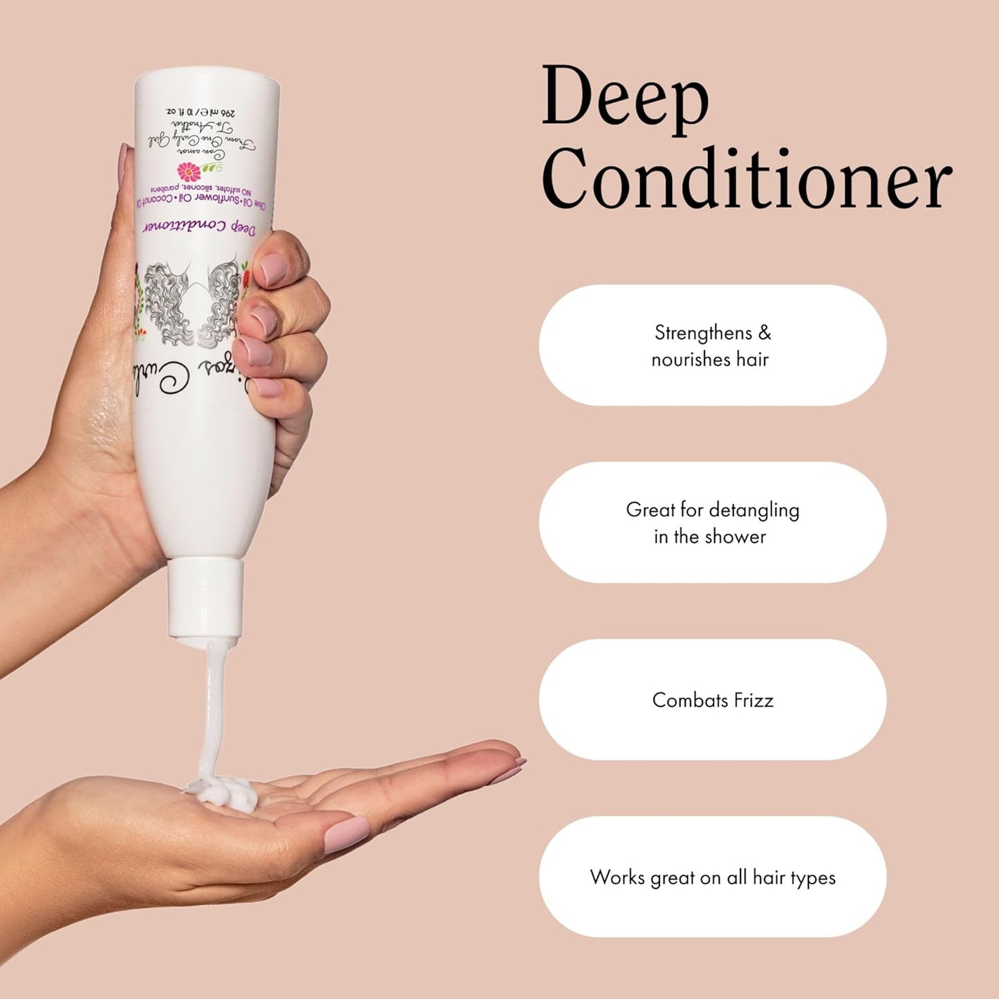 Rizos Curls Wash Day Bundle – Hydrating Shampoo & Deep Conditioner Set with Shea Butter for Every Curl Pattern 1a-4c – Gently Cleanses, Moisturizes, Softens & Adds Shine – Sulfate & Paraben Free