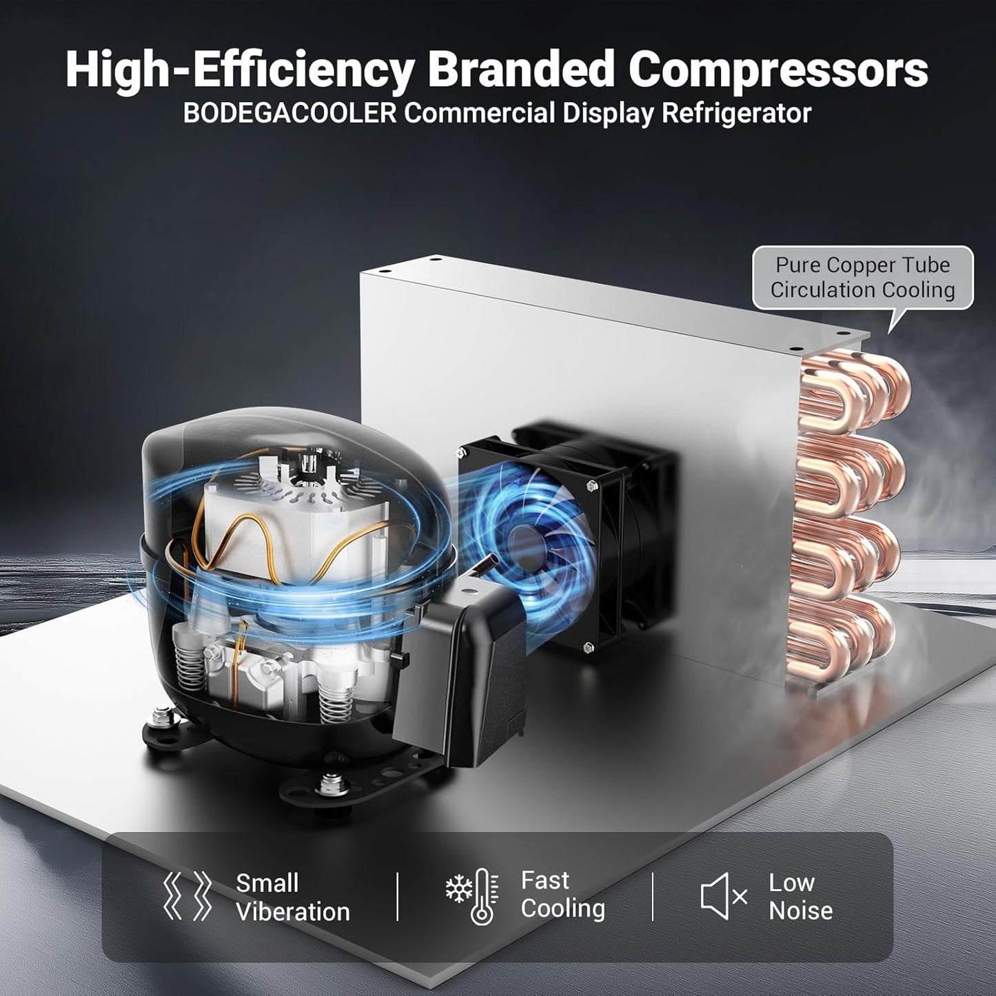 BODEGACOOLER Commercial Refrigerators with 4 shelves, 240 cans &160 bottles Beverage, 11.3 Cu. Ft. Commercial Merchandiser Refrigerators with Soft LED Light,For Garage, Gym, Man cave, Shop, Office.