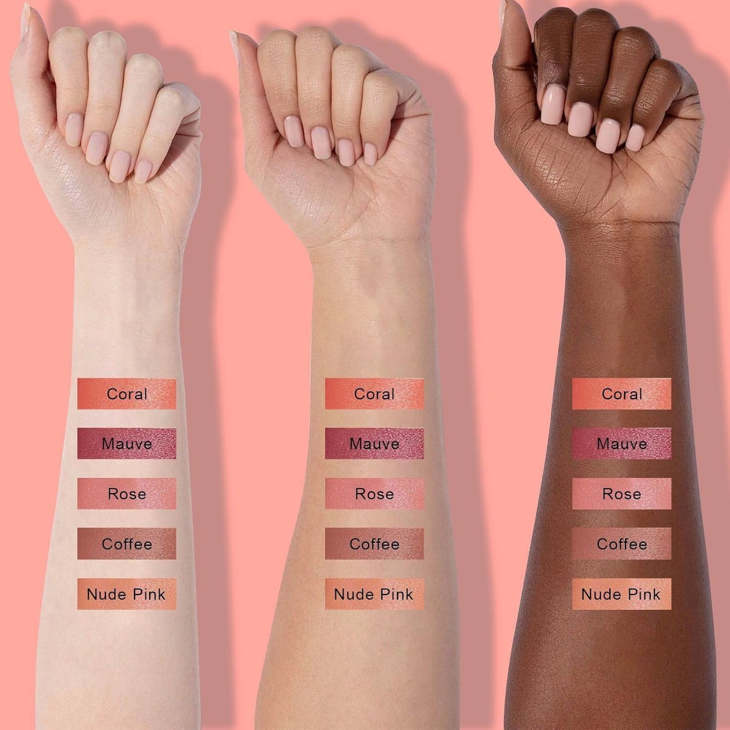 Peel Off Lip Liner Stain - Long Lasting Natural Lip Stain Transfer-proof Lip Liner, Moisturizing Waterproof Lip Gloss Stain, Highly Pigmented Color for All Skin, Ideal Gifts for Women (Coral)