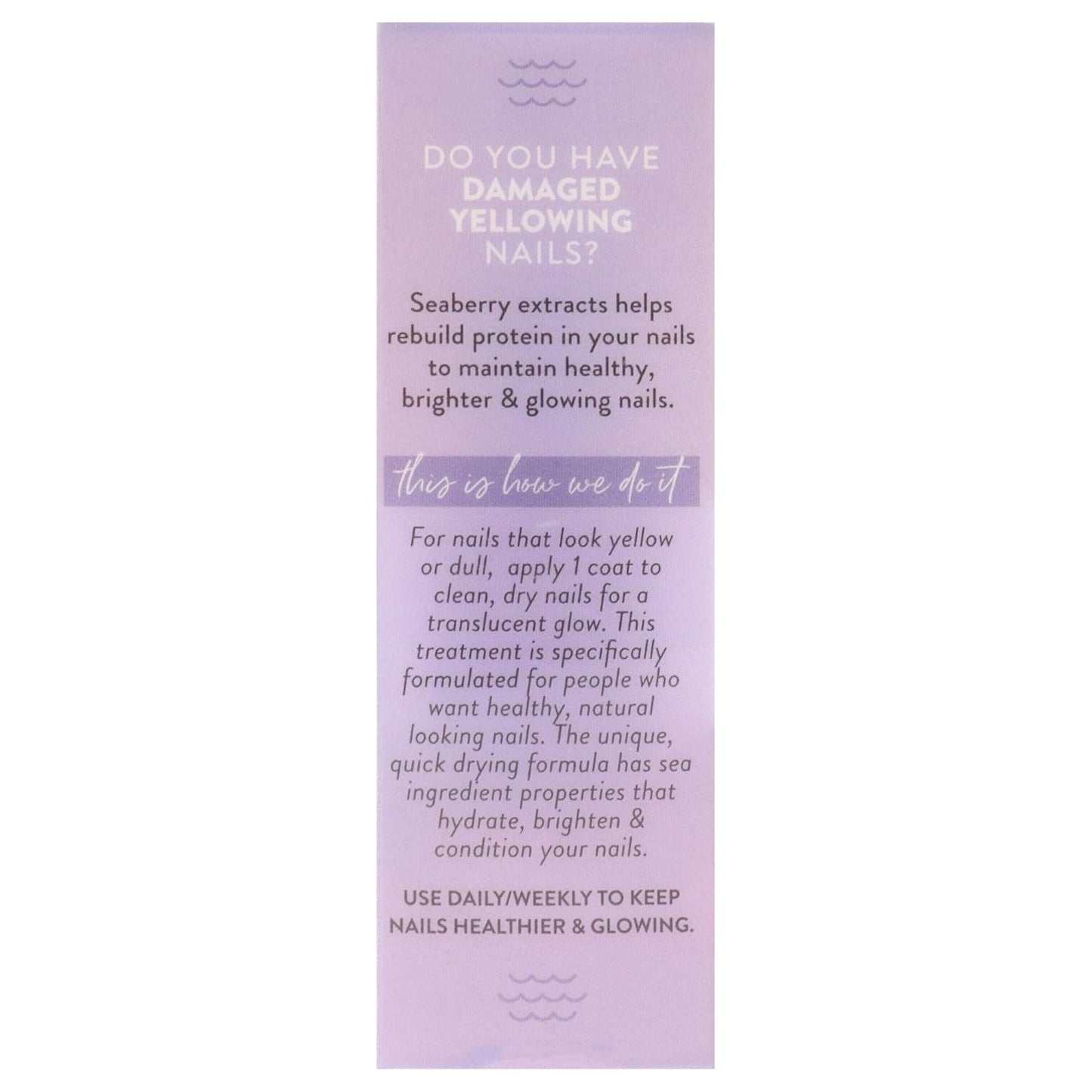 Nailtopia Healing and Brightening Nail Treatment - Nail Growth Oil - Nail Strengthener Treatment for Hard Nails - With Superfood Sea Berry - 0.41 oz