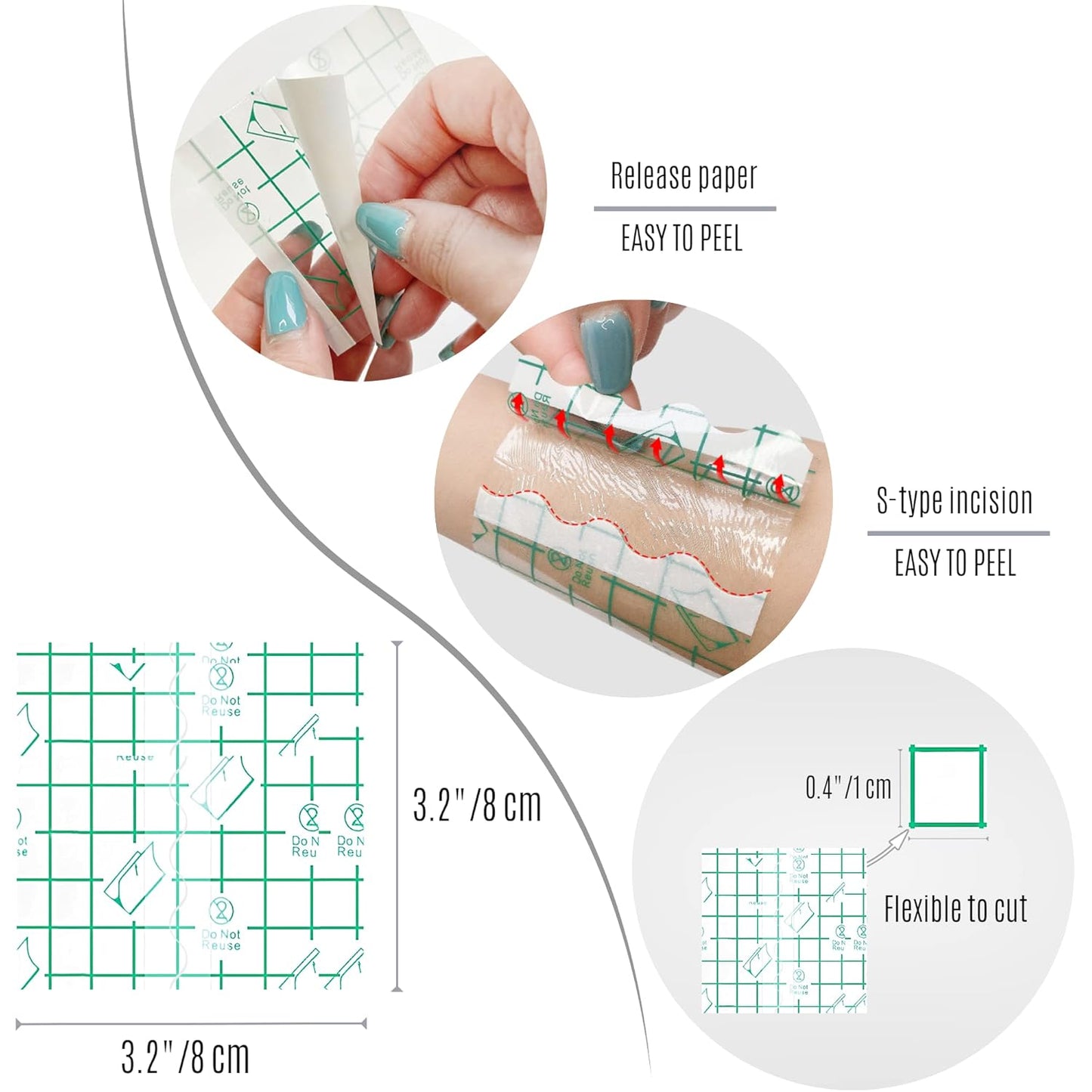 Disposable Makeup Palettes,Makeup Artist Must Haves Adhesive Makeup Mixing Tray Waterproof Tape,Mini Travel Makeup Palette for Women Girls Female Make up (3.2 Inch/120 Pieces)