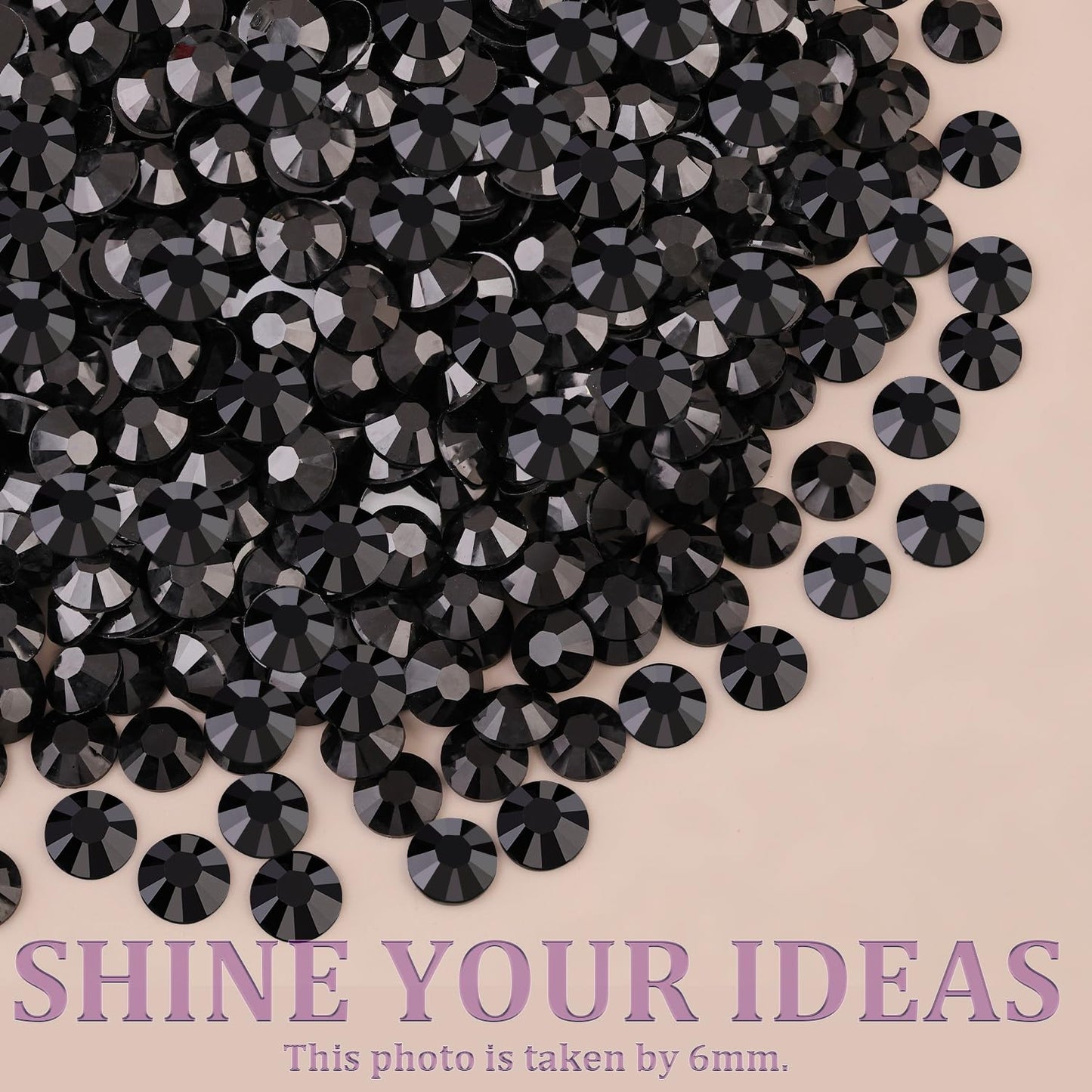 Resin Jelly Rhinestones for Crafting with B7000 Jewelry Glue, 2 Boxes Black Flatback Crystals with 3Pcs 10ml Glue, Bedazzling Non Hotfix Gems for DIY Tumblers Clothing Shoes Manicure