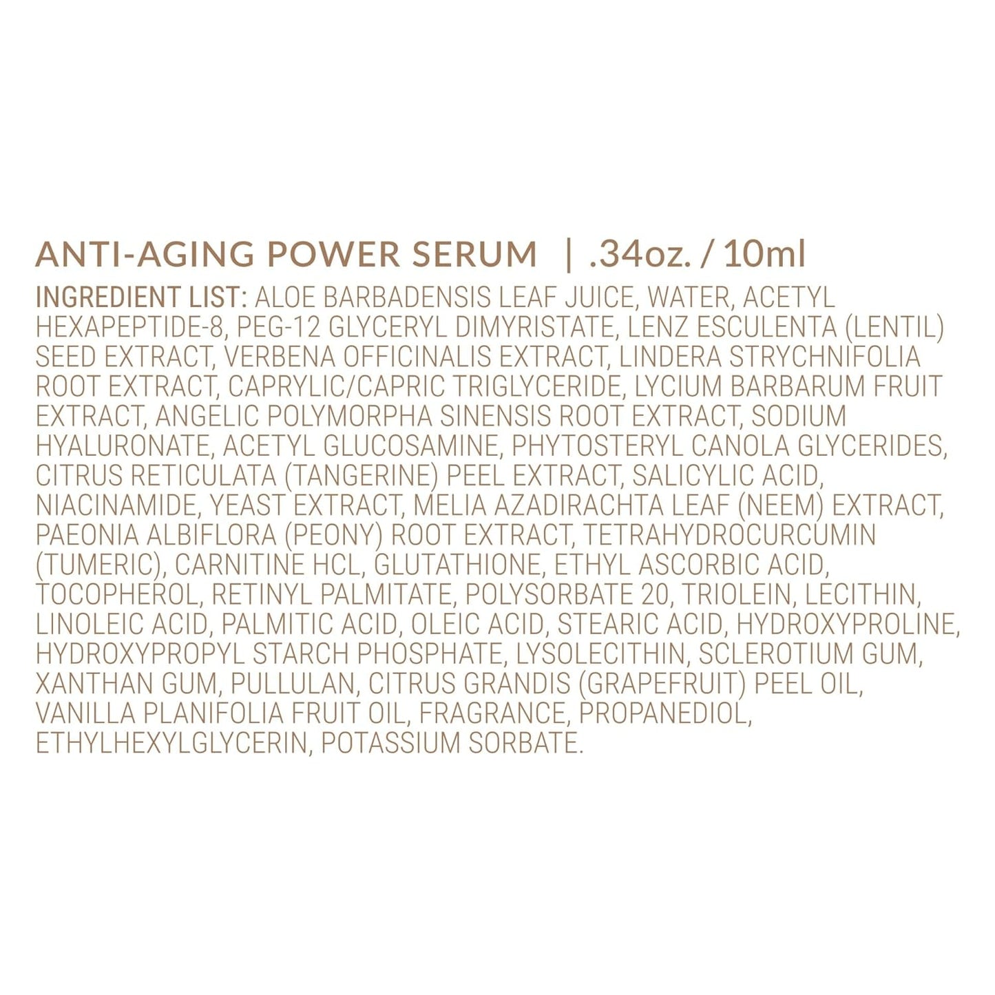 AVYA Anti-Aging Power Serum - Hyaluronic Acid Face Serum Plumps and Brightens Skin/Travel Size Retinol Treatment Reduces Fine Lines and Boosts Collagen for Smoother Skin / 0.34oz (10ml)