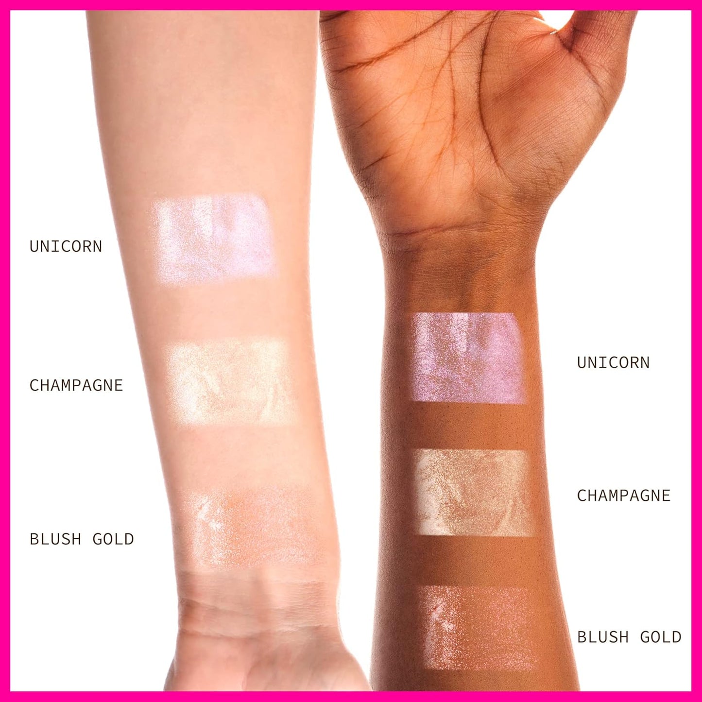 Ruby Kisses Radiant Drops, Shimmer Liquid Highlighter Makeup, Smooth Illuminator for Face Body, Natural Glow Dewiness Glitter for Skin (CHAMPANGE)