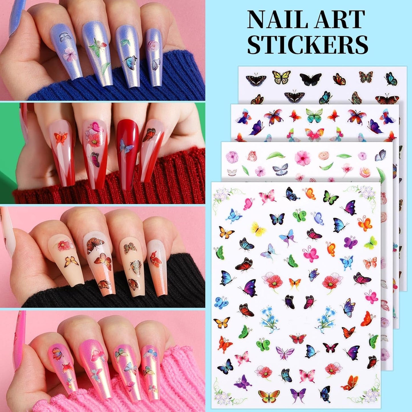 Teenitor Nail Art Tools, Nail Art Brushes Set, Dotting Tools,Nail Stickers, Nail Rhinestones For Nail Art