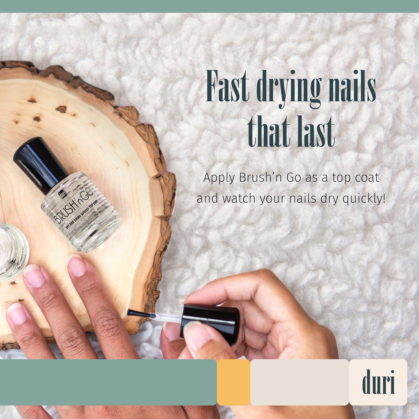 duri Brush’n Go Dry and Shine Speedy Top Coat (Brush'N Go (Pack of 2))