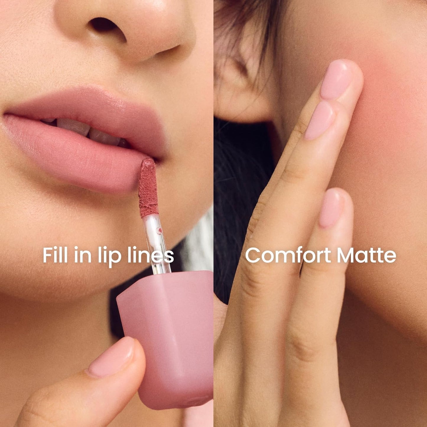COLORGRAM NUDE BLUR TINT 13 BURNT MARRON | Soft Velvet Matte Liquid Lipstick & Cheek Tint | Lightweight Blurring Tint for a Smooth & Airbrushed Finish | Long-Lasting & Non-Sticky Formula