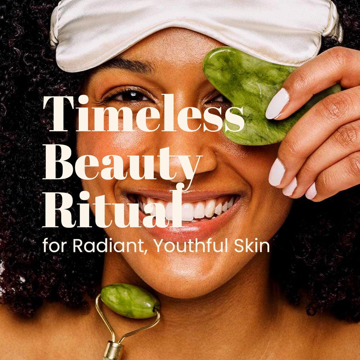 Gua Sha Facial Tools & Jade Roller by ROSELYNBOUTIQUE Original Face Massager for Puffiness Wrinkless Skin Care Routine - Self Care Gift for Men Women