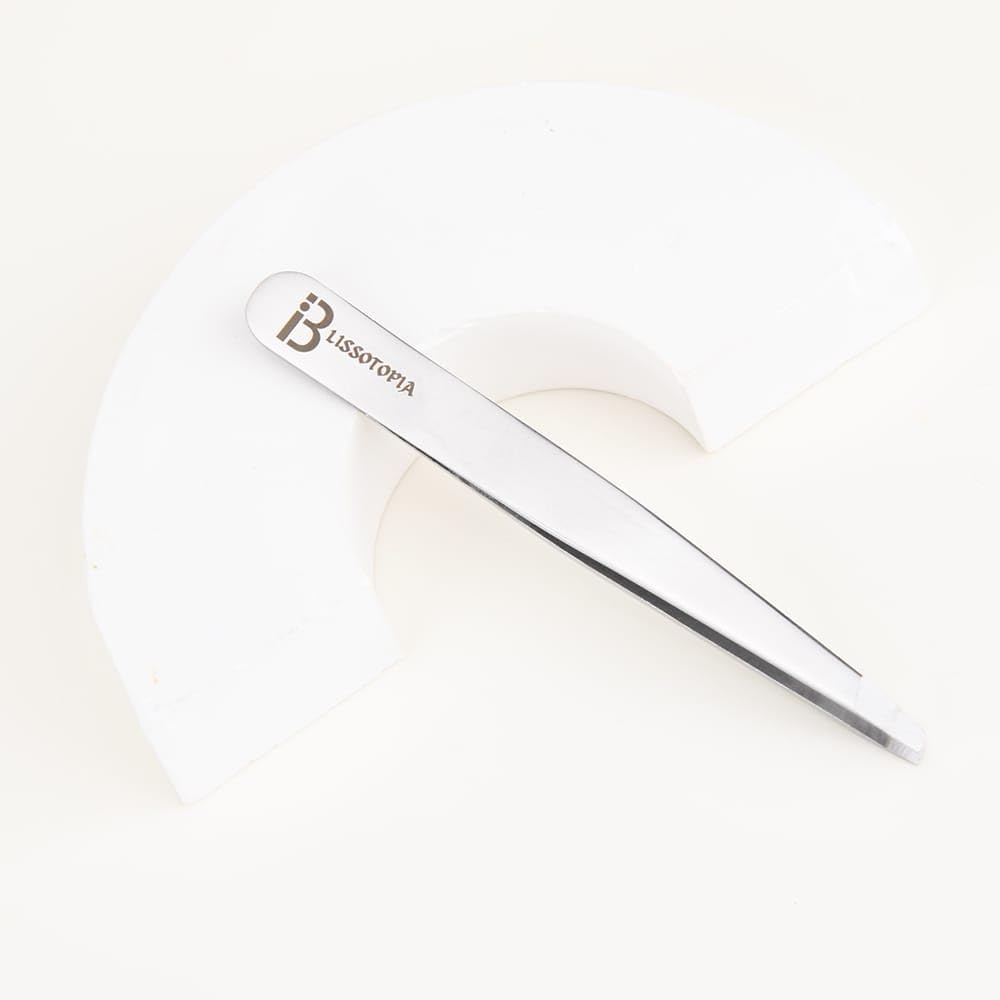 Eyelash Curlers and Tweezers for Every Eye Shape"" 2 in 1 Eyelash Curler and Tweezer Set for Instant Beauty"" Travel-Friendly and Easy to use, Silver