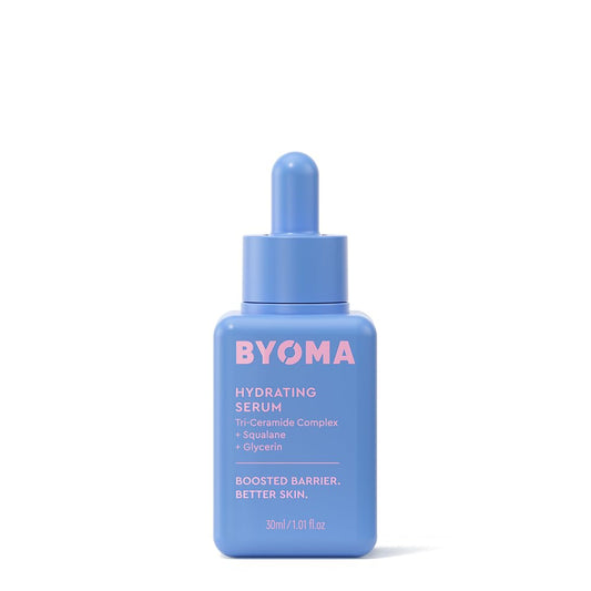 BYOMA Hydrating Serum - Moisturizing Facial Serum with Squalane, Glycerin & Ceramides - Hydrating for Glowing, Dewy Skin - 1.01 fl. oz