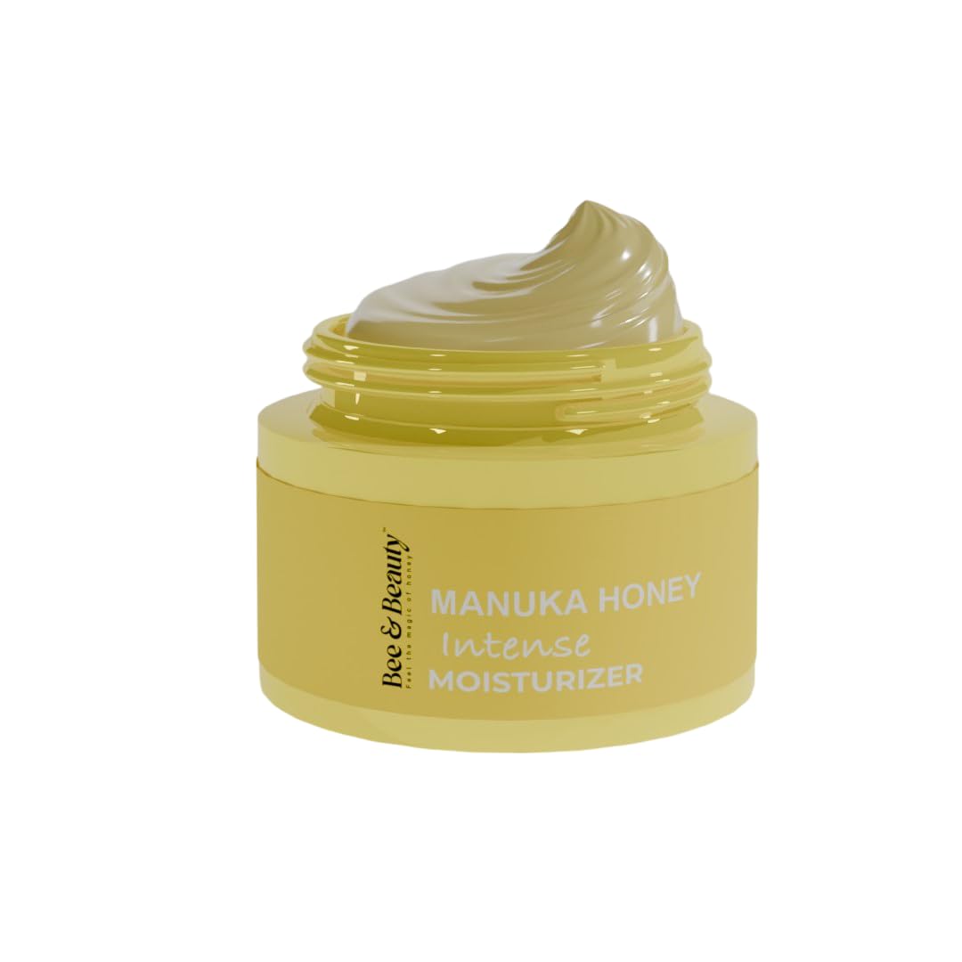 Bee & Beauty Face Moisturizer Cream For Deep Hydration And Skin Repair Natural Nourishing Face Cream With Antioxidants Dry, Oily, Sensitive And All Skin Types With Pure Manuka Honey
