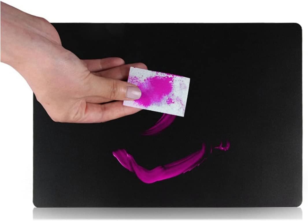 10Sheets Plastic Nail Art Palette Nail Painting Board Nail Drawing Board Nail Painting Mixed Color Palettes Paint Mixing Palette for Nail-Art Beauty Salon Color Cream Mixing, Black