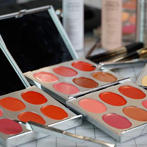 Jerome Alexander New Again Lipstick Palette & Retractable Brush, 6 Hot-Poured, Buildable & Blendable Smooth Matte Shades (Nude)