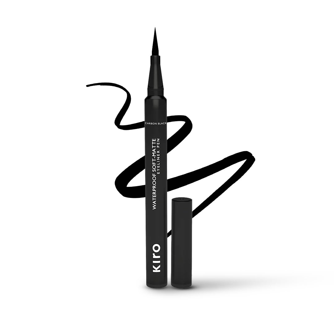 Waterproof Eyeliner Pen - Intense Black, Matte Finish - Lasts Up to 24 Hours - Tear, Sweat & Smudge Proof - 100% Vegan, 1.1 ml
