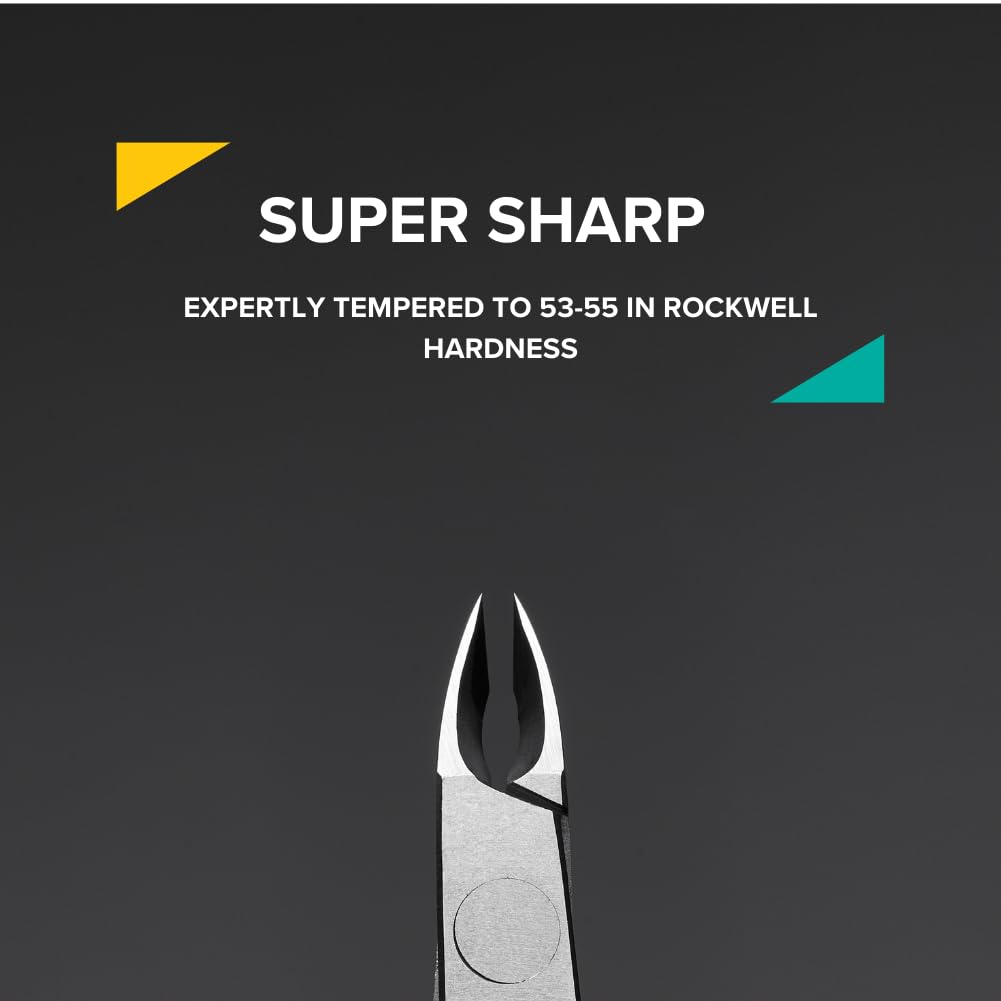 Rui Smiths Professional Cuticle Nippers | Precision Surgical-Grade Stainless Steel Cuticle Trimmer, French Handle, Single Spring, 6mm Jaw (Full Jaw)