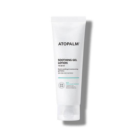 ATOPALM Soothing Gel Lotion 4 Fl Oz, Cooling and Calming Moisturizer for Sensitive, Eczema Prone, Heat Rash Skin, Redness Relief, Lightweight Mild Face and Body Lotion for Baby, Korean Skincare