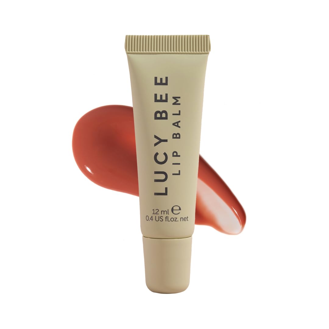 Tinted Lip Gloss, Plumping & Nourishing, Dusky Rose Shade, Conditioning Vegan Lip Gloss, Non-Sticky, Glossy Finish with Shea, Mango & Avocado, Cruelty-Free, Rosewood Haze 0.4 fl oz