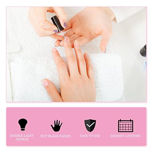 Mini UV Light for Gel Nails Innovative 18w Nail Lamp with LCD Portable USB UV Lamp for Gel Nail Professional for Manicure (G-mini)