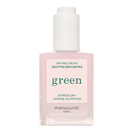 Manucurist Green Nail Polish Drying Drops - Fast Dry Nail Polish - Halves Drying Time - Nourishing Nail Care - 49.5% bio-sourced - Nail OIl - Cuticle Oil for Nails - Green System Compatible 0.5 Fl Oz