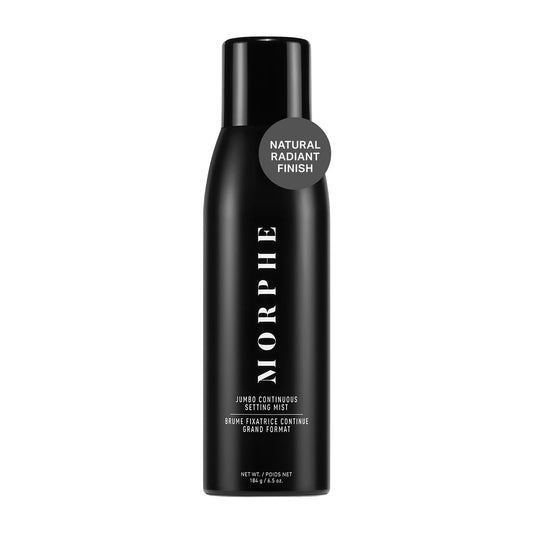 Morphe Jumbo Continuous Setting Spray - Micro-Fine Setting Spray for Makeup with a Radiant Finish - Helps Makeup Resist Caking or Fading & Increases Wear of Foundation (6.5 fl oz)