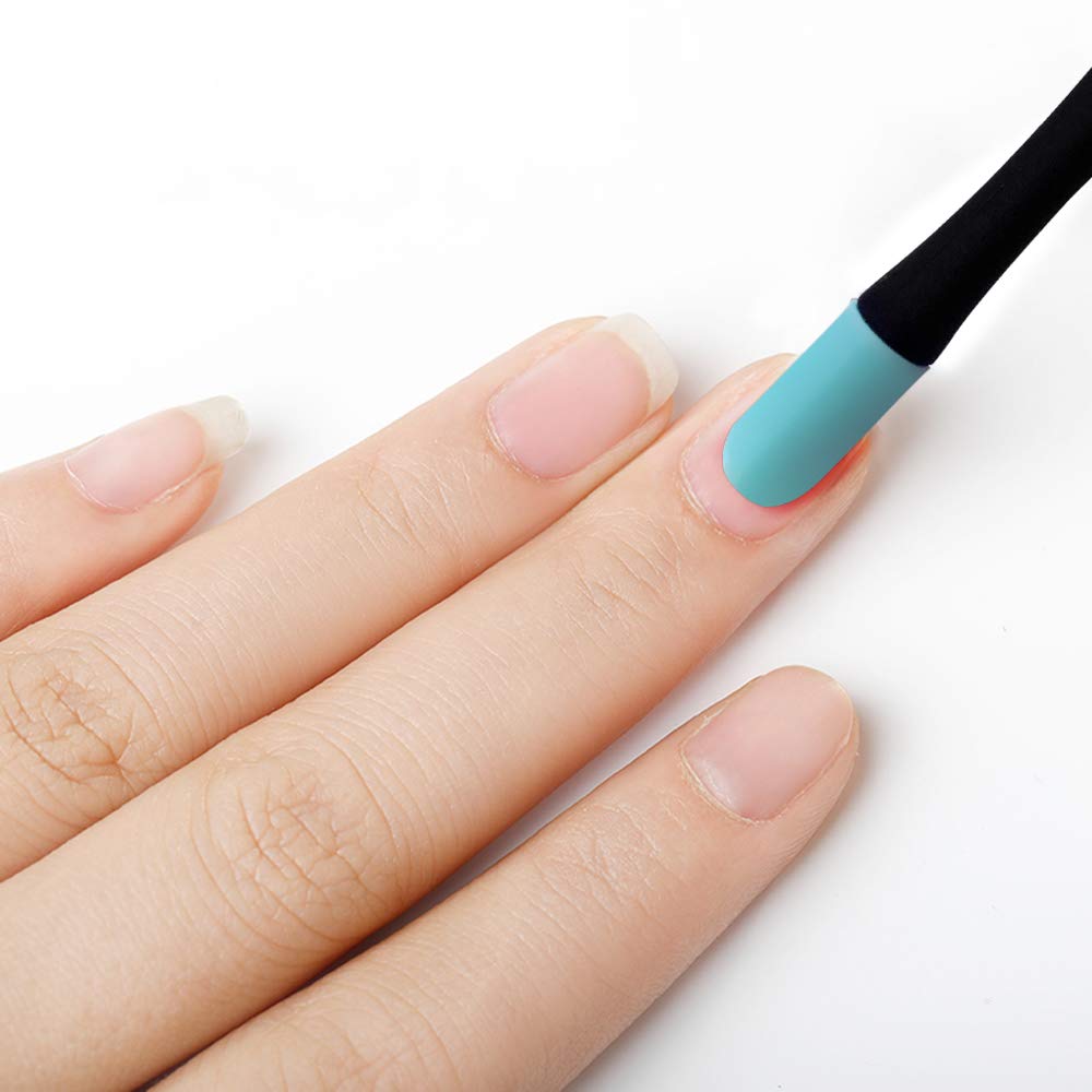 IVON 3 Pack Cuticle Trimmer Pusher Remover, Rubber Tip Gentle on Nail Bed