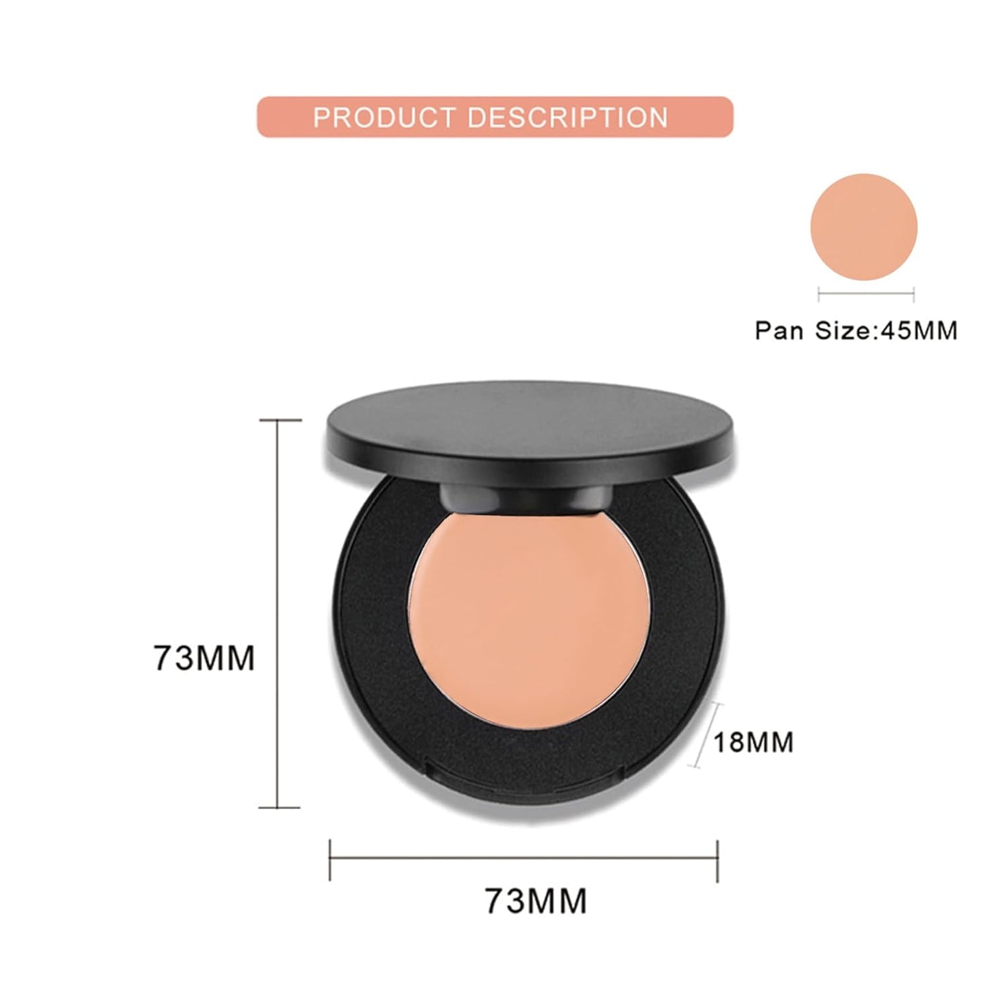 Cream Concealer Corrector Correcting Contour Makeup Set under Eye Concealer Cream Kit for Dark Circles and Blemish 18