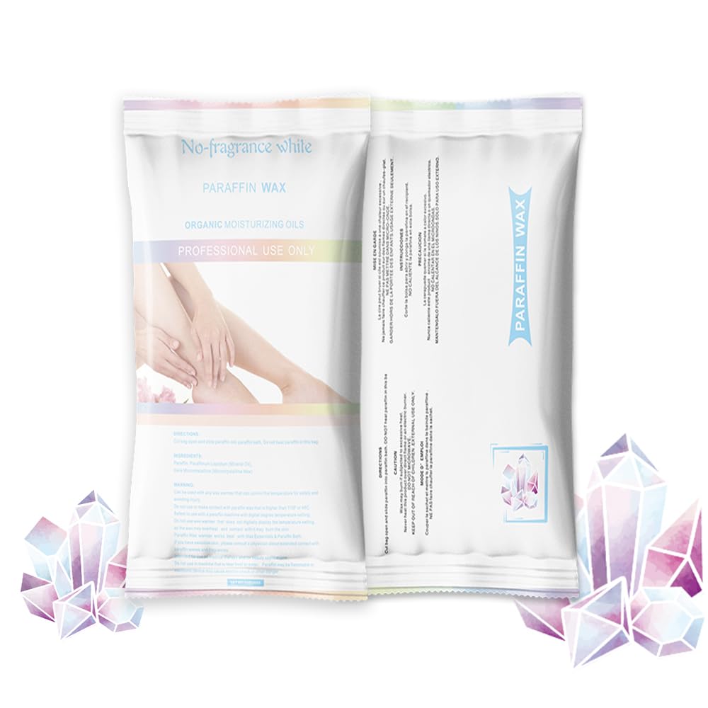 Toyar Paraffin Wax Refills, 12 Packs Unscented Paraffin Wax Beads Blocksfor Paraffin Bath Machine, Hand FeetDry Skin Care-Relieves MuscleFatigue, Hydrates and Nourishes