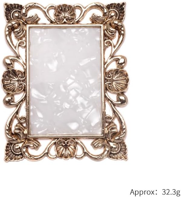 2 Pcs Nail Art Palette Nail Mixing Palette Polish Color Mixing Plate Golden Edge Nail Holder Display Board Heart Shape Cosmetic Mixing Tools (Gold)