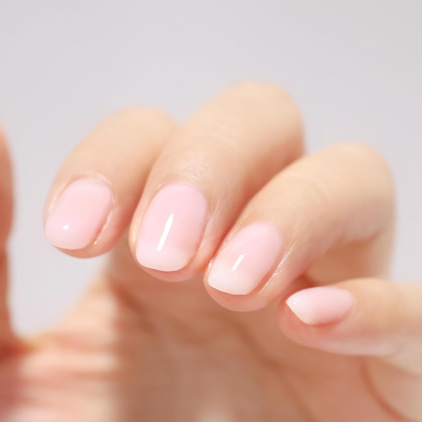 FZANEST Natural Nude Pink Gel Polish Rubber Base Builder Gel, Elastic Base Coat, Quick Extension