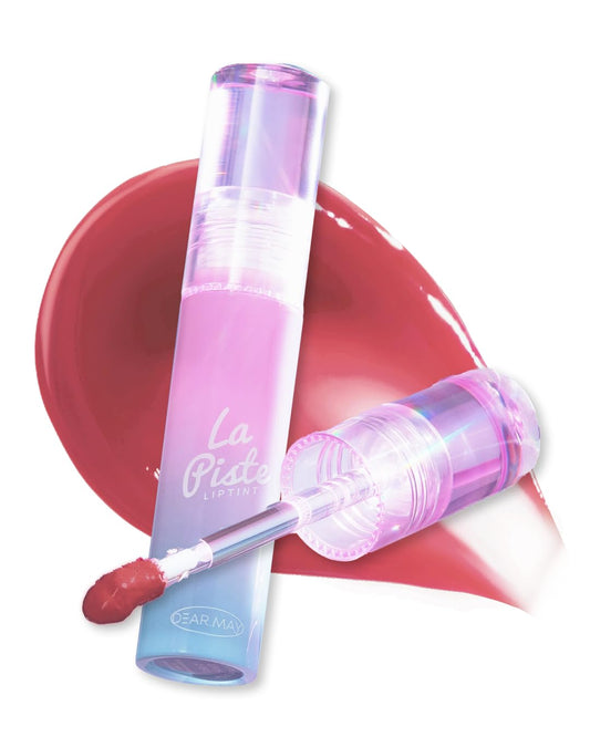 DEARMAY LA PISTE LIP TINT LP06 Blissful 0.14 oz. long lasting lip stain with glossy finish and lightweight texture, non sticky, hydrating formula with no flaking and glassy vivid tint, korean makeup