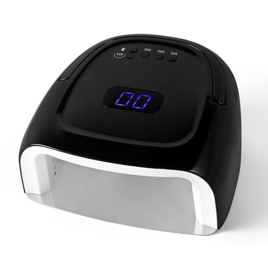 60W Rechargeable LED Nail Lamp, Cordless Gel Lamp with Portable Handle & 42pcs Lamp Beads, Automatic Sensor UV LED Nail Dryer, 4 Timers Professional UV Light for Gel Nails