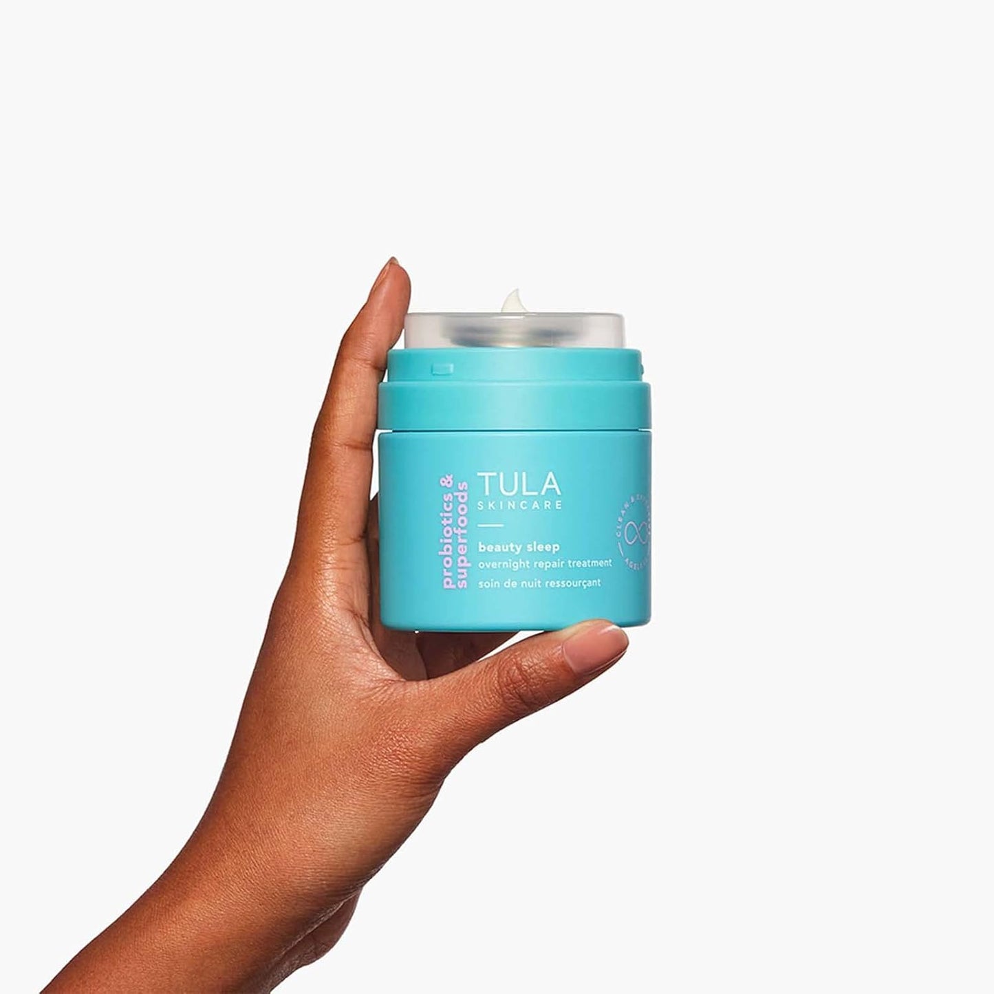 TULA Skin Care Beauty Sleep Overnight Repair Treatment - Anti-Aging, Night Cream, Contains Natural Peptides, AHAs, Retinol, Vitamin C to Reduce the Appearance of Lines and Dull Tone, 1.7 oz.