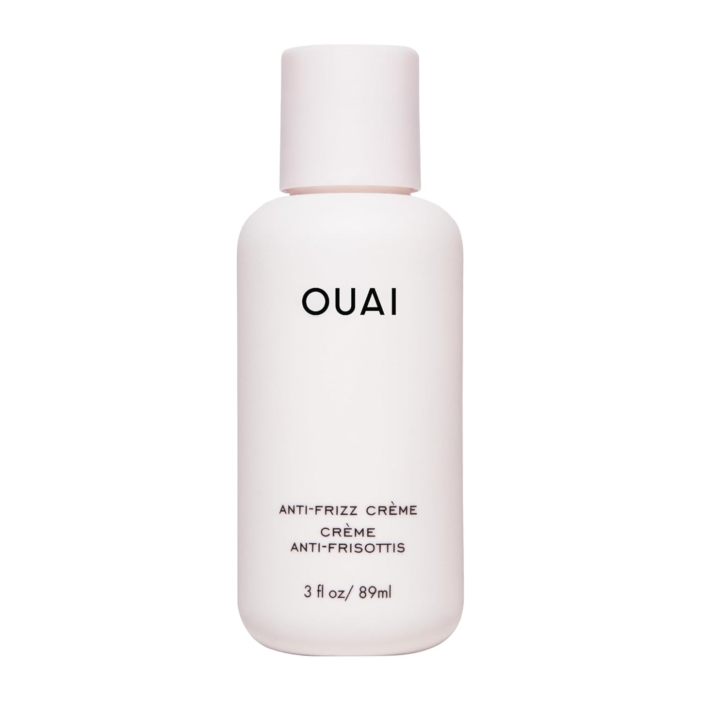 OUAI Anti Frizz Cream Travel Size - Moisturizing Hair Cream with Frizz Control & Heat Protection - Provides Hydration with Jackfruit & Beetroot Extract - Paraben, Phthalate & Sulfate Free (3 oz)